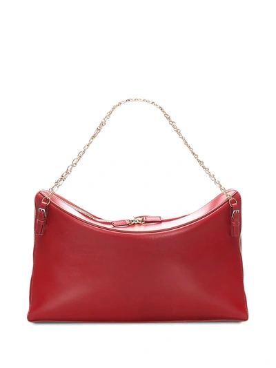 Pre-owned Celine  Chain Shoulder Bag In Red
