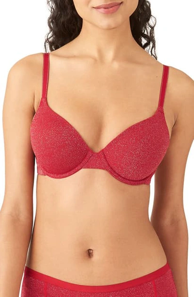 Shop B.tempt'd By Wacoal Future Foundation Sparkle Underwire T-shirt Bra In Chili Pepper