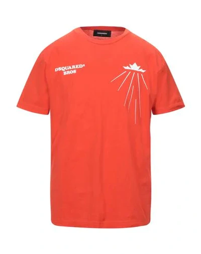 Dsquared2 T-shirts In Orange