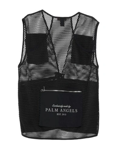 Shop Palm Angels Man Jacket Black Size S Polyester