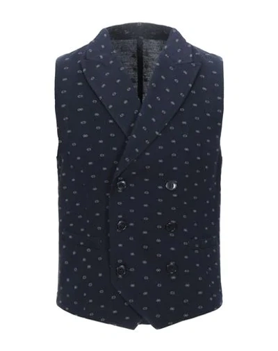 Shop Roda Man Tailored Vest Midnight Blue Size 40 Wool