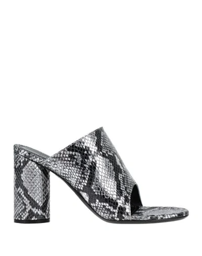 Shop Balenciaga Sandals In Silver