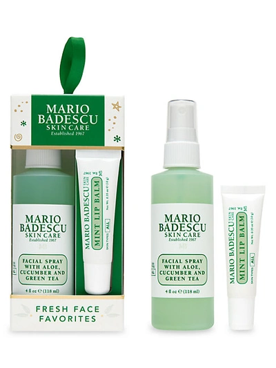 Shop Mario Badescu Fresh Face Favorites 2-piece Facial Spray & Lip Balm Set