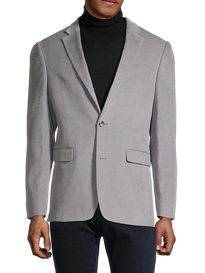 Shop Tommy Hilfiger Trevor-fit Cotton Suit Jackets In Light Grey