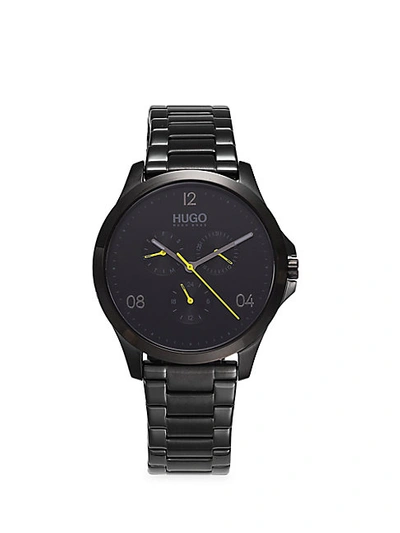 Shop Hugo Boss Risk Black Stainless Steel Bracelet Watch