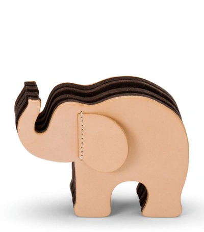 Shop Graf Von Faber-castell Small Leather Elephant Pen Holder