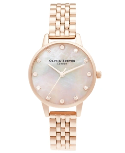 Shop Olivia Burton Women's Classics Rose Gold-tone Bracelet Watch 30mm