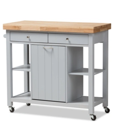 Furniture Hayward Kitchen Cart In Light Grey