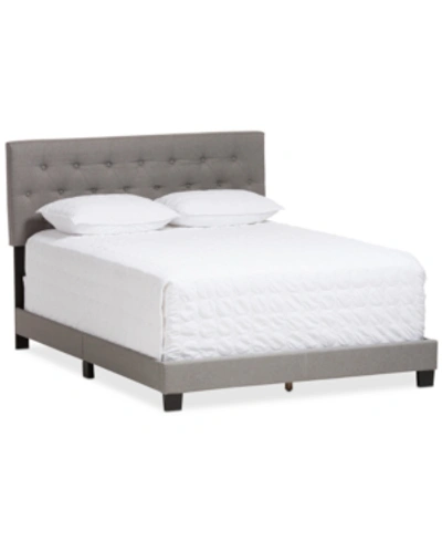 Shop Furniture Cassandra King Bed In Light Grey
