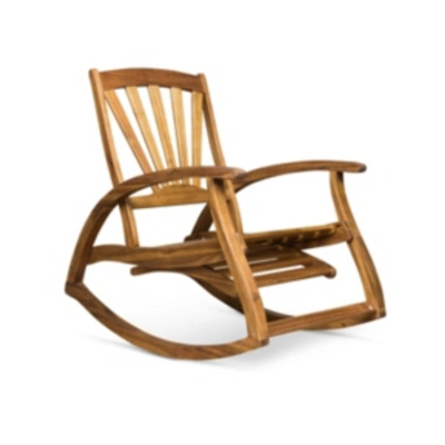 Shop Noble House Sunview Outdoor Rocking Chair In Natural