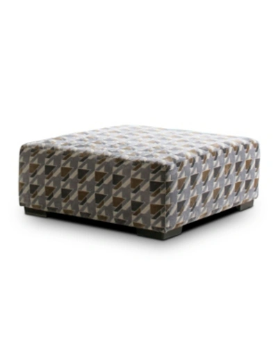 Shop Furniture Of America Saddlebrook Upholstered Ottoman In Gray