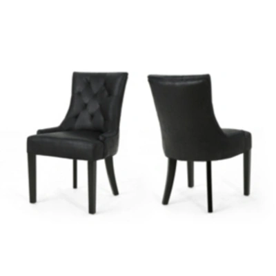 Noble House Hayden Dining Chairs (set Of 2) In Black