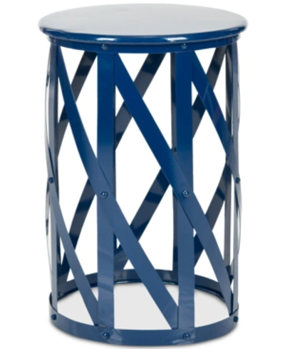 Shop Safavieh Markey Stool In Blue