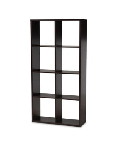 Furniture Janne 8-shelf Storage Unit In Brown