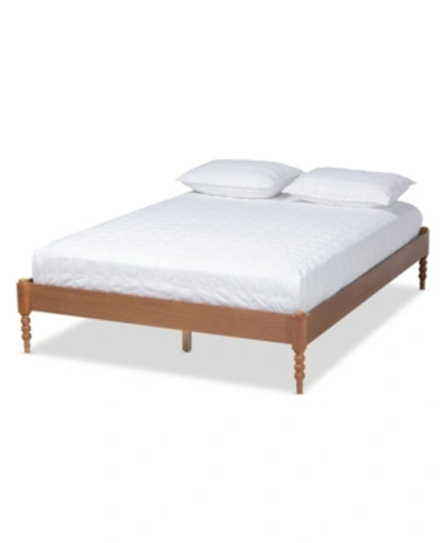 Shop Furniture Cielle French Bohemian Queen Size Bed Frame In Walnut