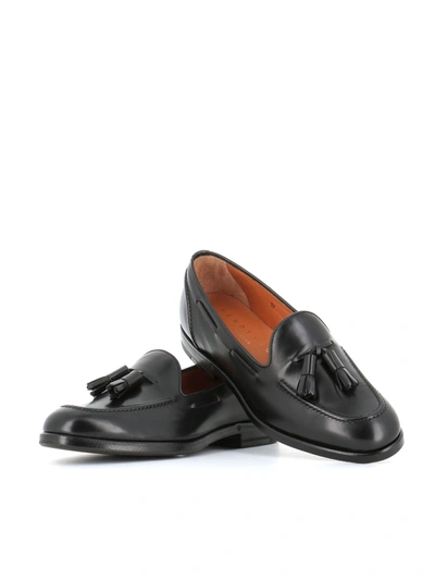 Shop Henderson Baracco Tassel Loafer D044.2 In Black