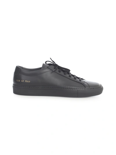 Shop Common Projects Sneakers Nappa Leather Upper Stitch Reinforced Sole In Black