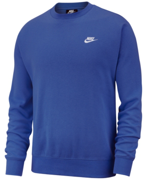 nike men's club fleece crew sweatshirt