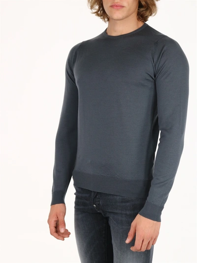 Shop John Smedley Merino Wool Sweater Gray In Grey