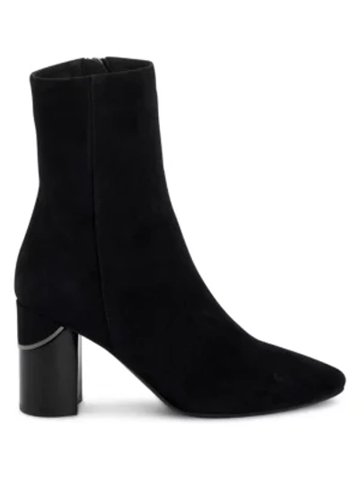 Shop Aquatalia Women's Phila Suede Ankle Boots In Black