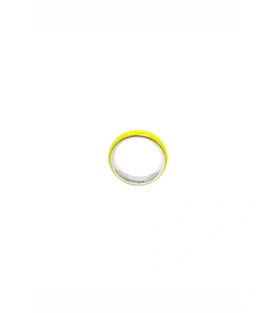Shop Fry Powers Neon Enamel Ring In Neon Yellow