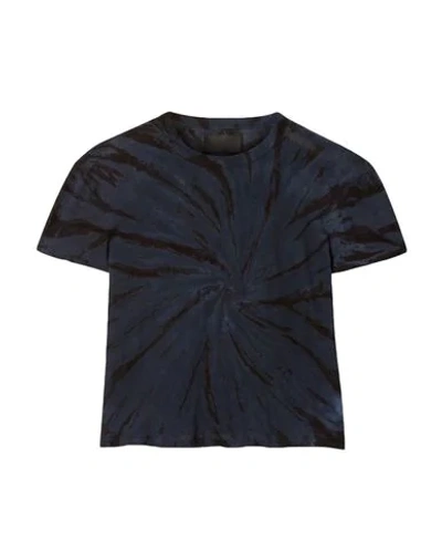 Shop Rta Woman T-shirt Midnight Blue Size Xxs Cotton, Cashmere
