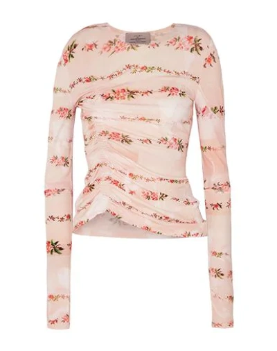 Shop Preen By Thornton Bregazzi Woman T-shirt Light Pink Size Xl Polyester, Elastane