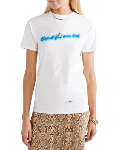 Shop Blouse Woman T-shirt White Size L Cotton