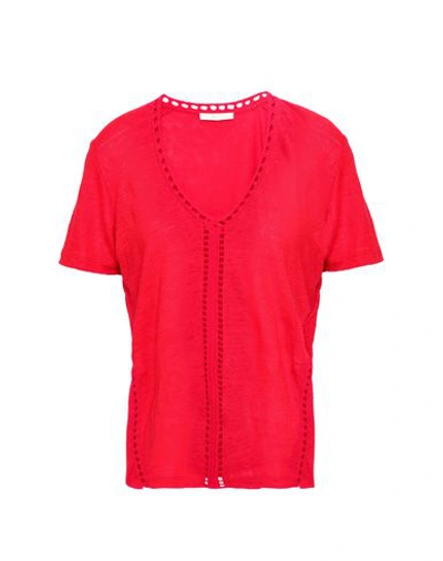 Shop Maje T-shirt In Red