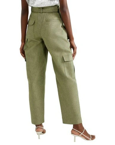 Shop Rosie Assoulin Casual Pants In Light Green