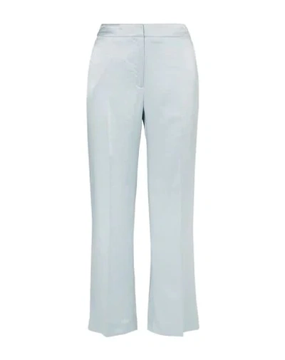 Shop Alexa Chung Alexachung Woman Pants Sky Blue Size 10 Triacetate, Polyester