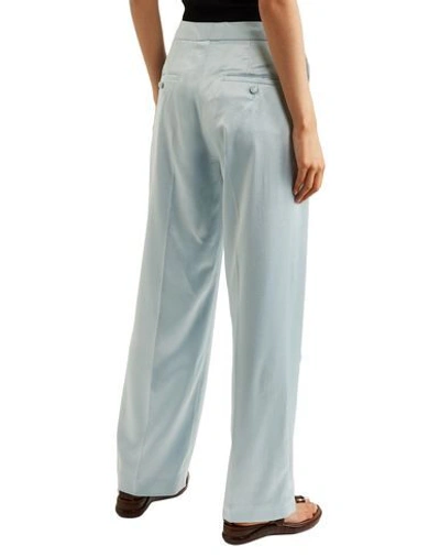 Shop Alexa Chung Alexachung Woman Pants Sky Blue Size 10 Triacetate, Polyester