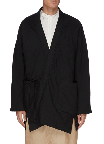 Shop Ziggy Chen Kimono-style Jacket In Black