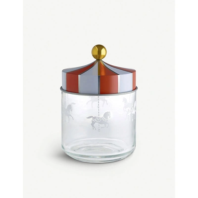 Shop Alessi Circus Glass Jar 16cm In Nocolor