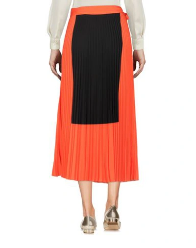 Shop Haider Ackermann Midi Skirts In Orange