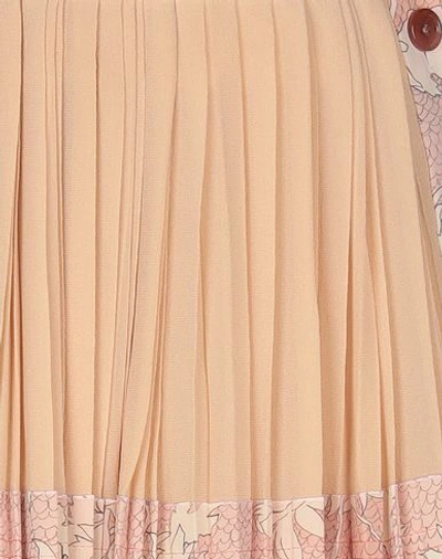 Shop Chloé Woman Mini Skirt Sand Size 6 Silk In Beige