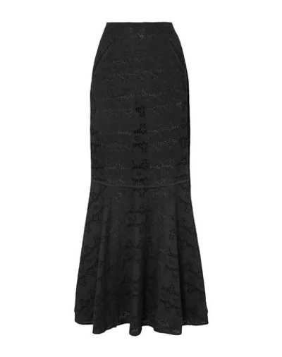 Shop Anna Mason Long Skirts In Black