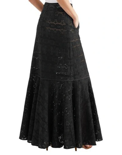 Shop Anna Mason Long Skirts In Black