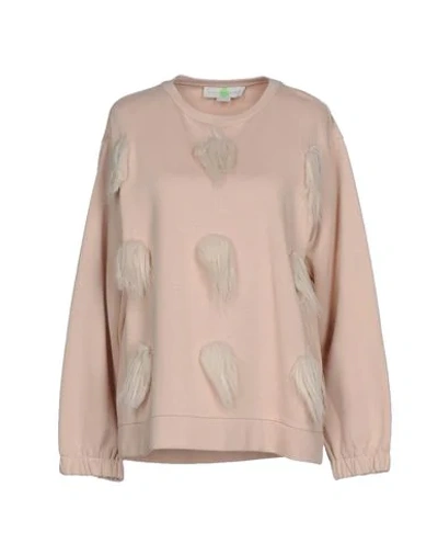 Stella Mccartney Sweatshirts In Sand