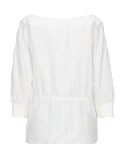 Shop Moschino Blouses In White
