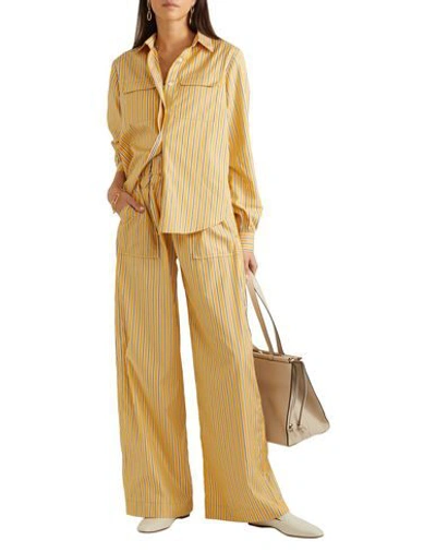Shop Matin Woman Shirt Ocher Size 8 Cotton In Yellow