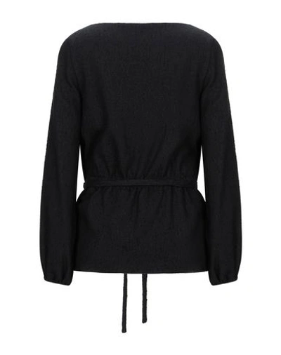 Shop Deitas Woman Top Black Size 10 Wool, Viscose, Acetate, Elastane