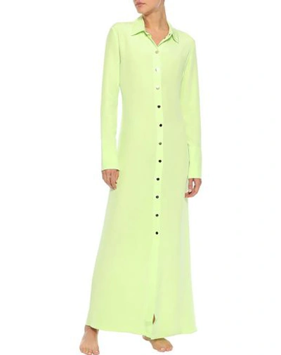 Shop Olivia Von Halle Nightgowns In Acid Green