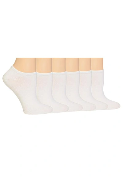 Shop Hot Sox Low-cut Socks 6-pack In White