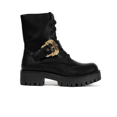 Shop Versace Jeans Couture Boots In Nero