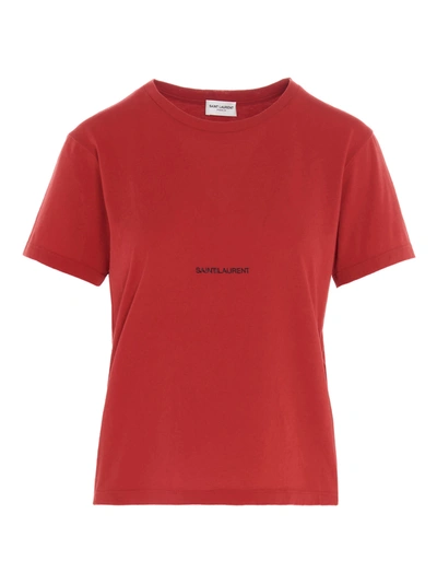 Shop Saint Laurent T-shirt In Red