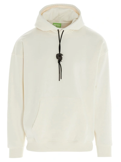 Shop Diesel Moicano Hoodie In White