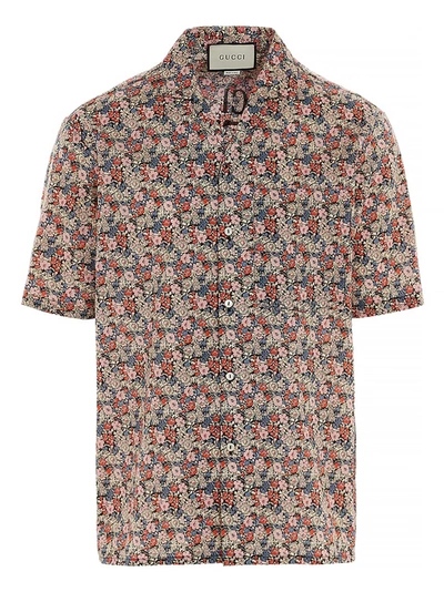 Gucci Multicolor Liberty London Edition Floral Short Sleeve Shirt