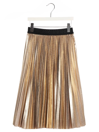 Shop Givenchy Skirt In Gold