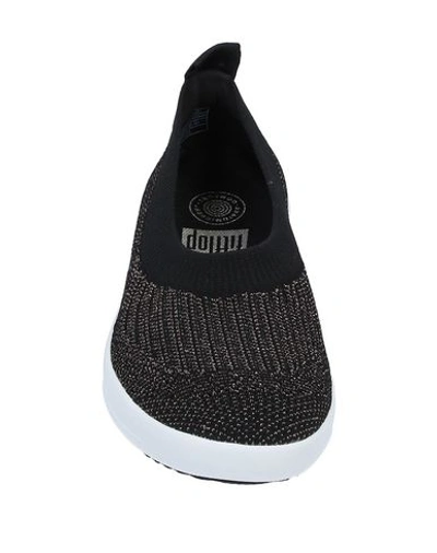 Shop Fitflop Woman Sneakers Black Size 6 Textile Fibers